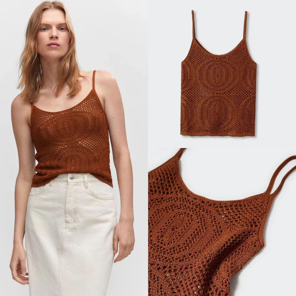 MANGO Openwork top - Picture 1 of 5